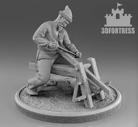 Viking carpenter 3D print model