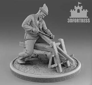 Viking carpenter 3D print model