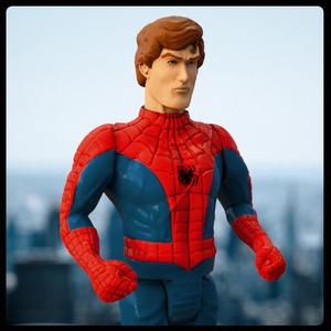 spider-man peter parker retro action figure