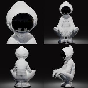 alien in costume - oc 3d printable files