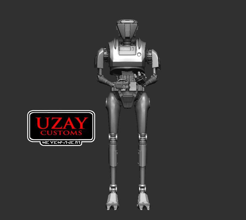 Star wars Mandalorian articulated New_Republic_Security_Droids_  3D print model