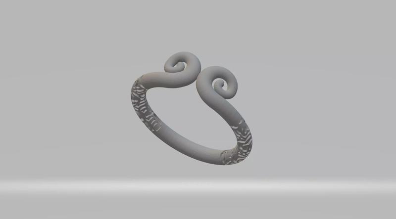 Sun Wukong Monkey King Ring 3D Model