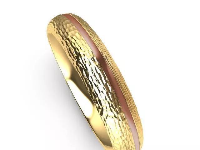 textured designer band stl verified