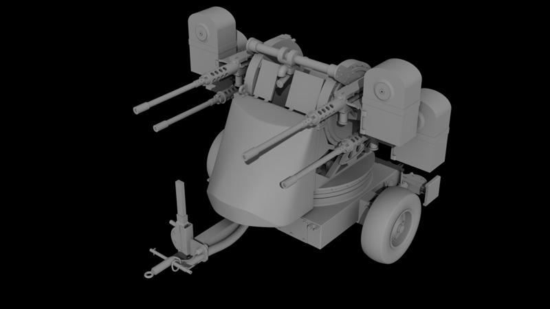 M45 Quadmount  - 1/35,1/48 Scale | 3D Printable STL Miniature