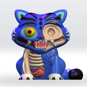 Halloween Derpy tiger kpop demon hunters STL file 3D Model,3mf Multicolor Fanart