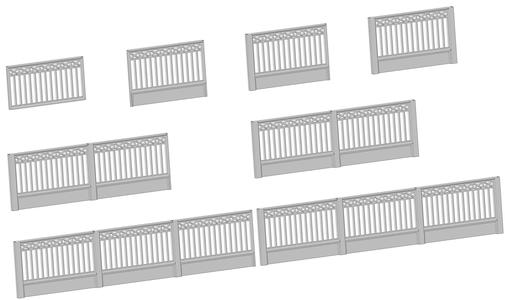 Section of a standard fence (lightweight)