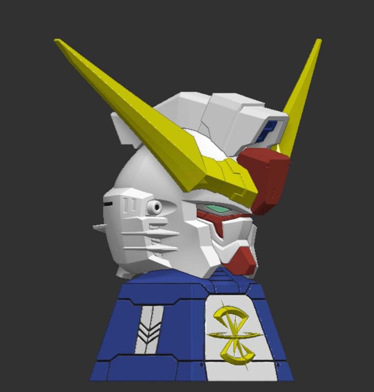 Destiny Gundam Head Keycap | 3D Printable STL | Fan Art
