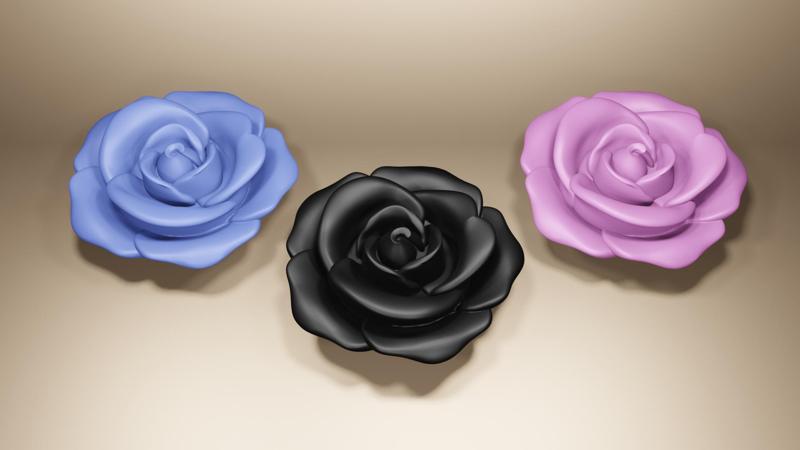 Elegant Rose STL - 3D Printable Flower Design
