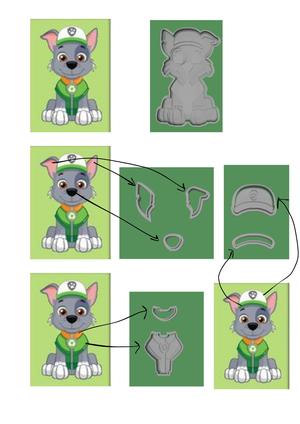 Cortador patrulha canina - Rocky