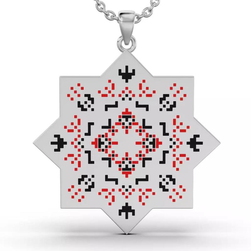 pendand Ukrainian embroidery BY HAPPY