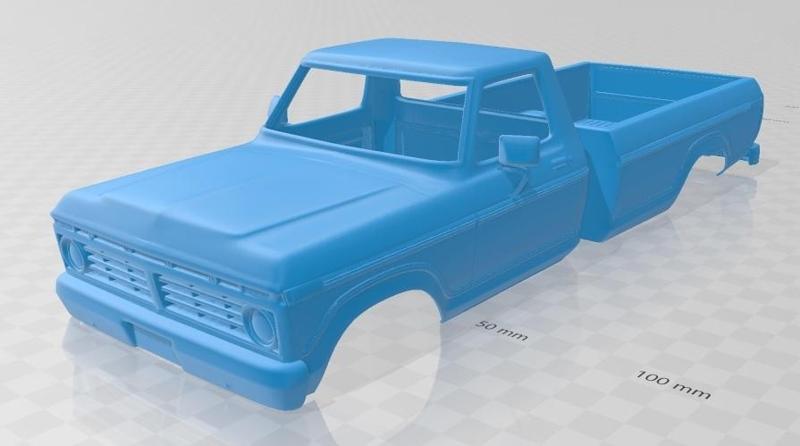 F-150 1973 Printable Body Car