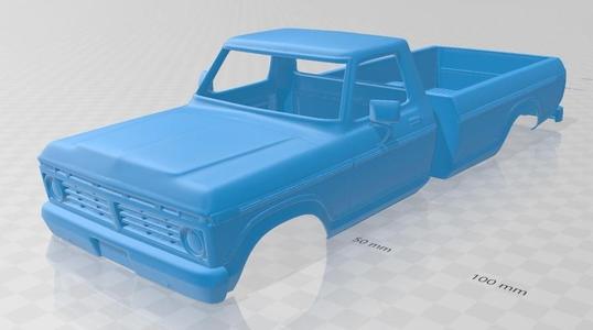 F-150 1973 Printable Body Car