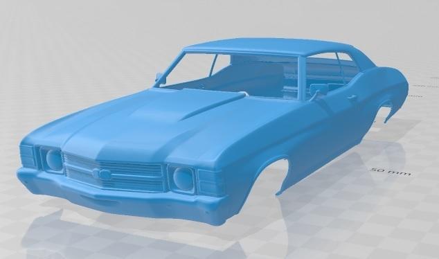 Chevelle SS 454 LS5 convertible 1971 Printable Body Car