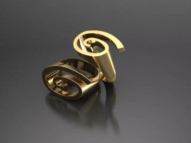 3d model female ring