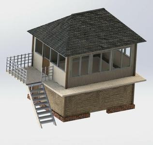 00 Gauge Signal Box Caledonian Railway