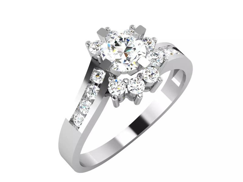 Solitaire Wedding Engagement Ring