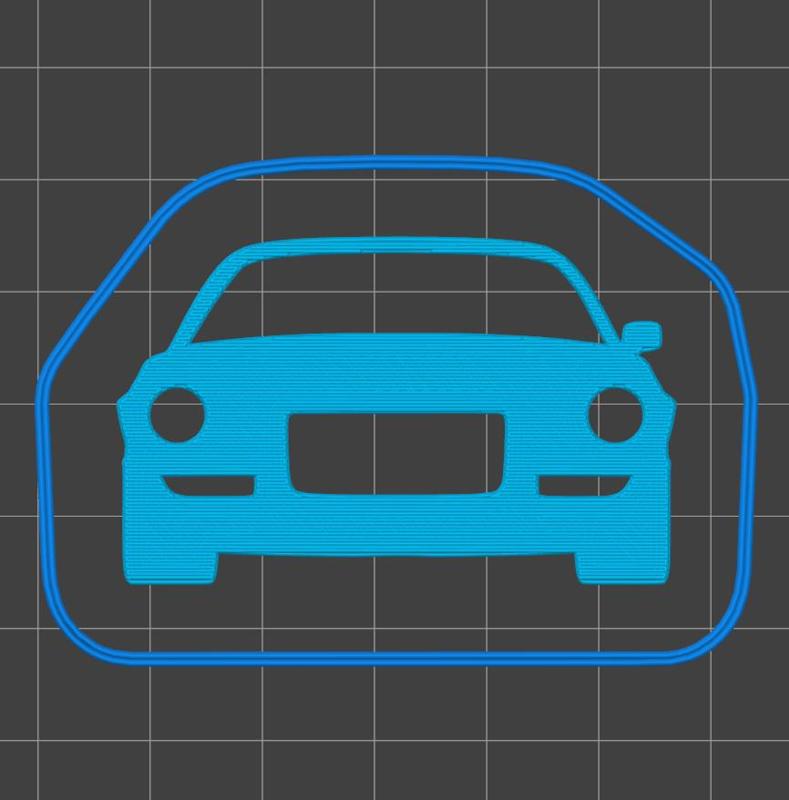 Chevrolet Camaro 2nd gen 1970-1973 key silhouette