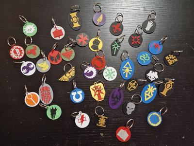 Futuristic Grimdark Space Keychains