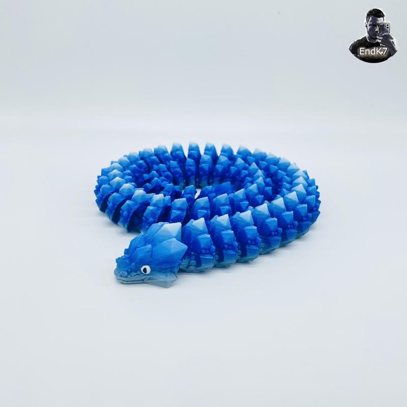 Crystal Snake - Print in Place - No Supports - Flexi - Articulated