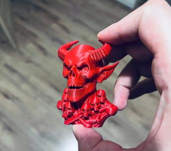 Bone collector demon Halloween head stand
