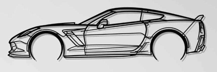 Chevrolet Corvette c7 Z06 Wall Art