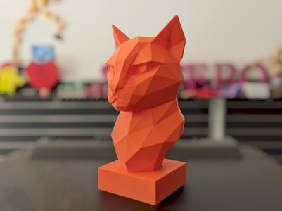 Geometric Cat Bust