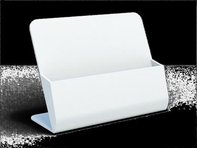Brochure holder. Horizontal leaflets stand.