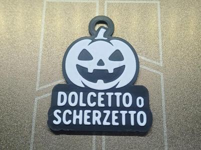 Halloween Trick or Treat Amulet Keychain