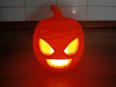 SpiderMan Pumpkin - Halloween 