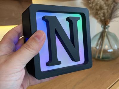 Lightbox N // Build words yourself, modular & LED