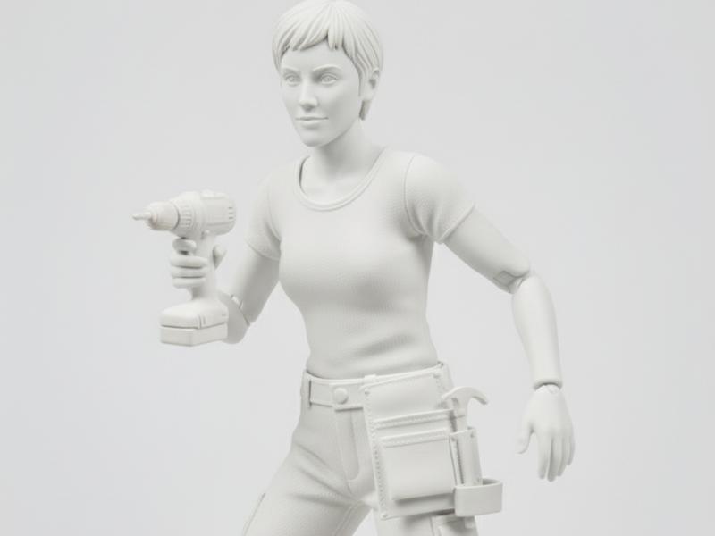 carpenter girl action figure