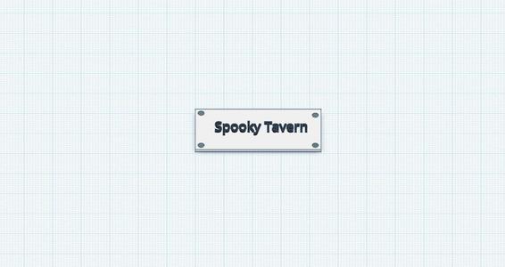 Spooky Tavern Door Sign