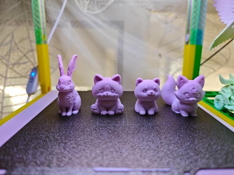 Four little animals no supports