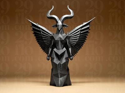 Geometric Daemon Figurine