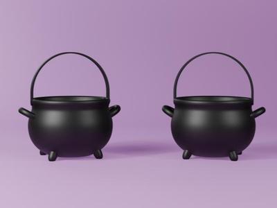 HALLOWEEN WITCH'S CAULDRON BASKET