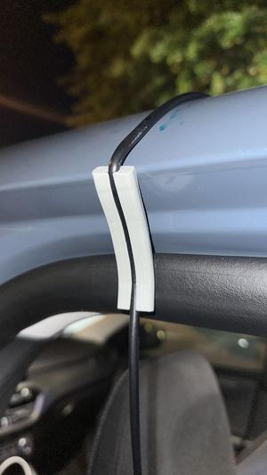 Scalable Antenna Cable Door Passthrough Crush-Preventing Strain Relief for 0.20” Dia. Coax Cable GMRS, HAM, FRS