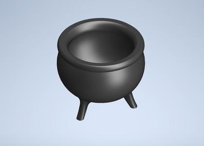 Tiny cauldron prop for tabletop/boardgame