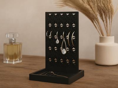 Geometric Lattice Earring Stand —  Jewelry Display