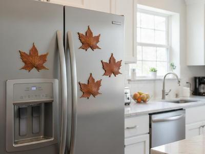 Autumn leaf fridge magnet