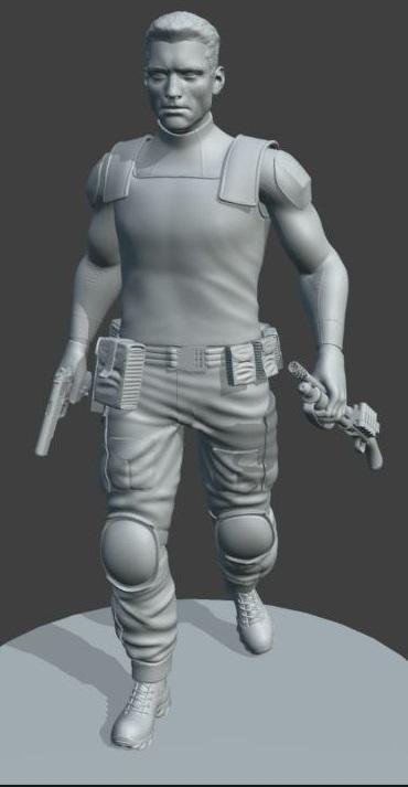 The Punisher Marvel Checchetto 3d model 3D print model