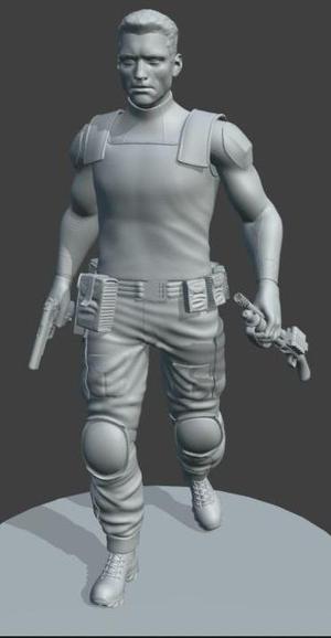 The Punisher Marvel Checchetto 3d model 3D print model