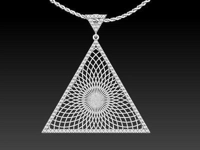 Ultra vision piramids pendant