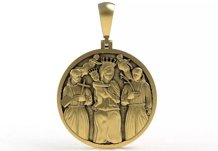 Holy Family Religious Pendant