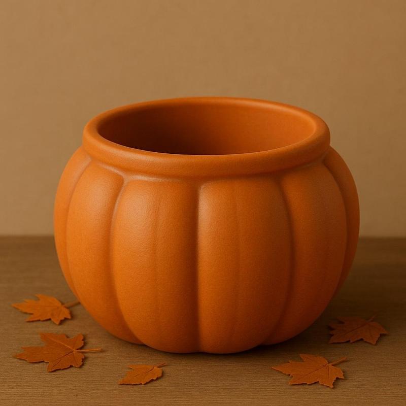 Calabaza, maceta, decoración, hogar, porta objetos, joyero, dulcero,