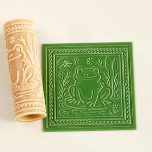 Folk Frog Texture Roller