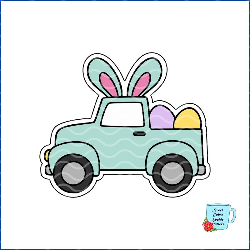 Easter Truck Cookie Cutter - Easter - 8 STL Cookie cutter files