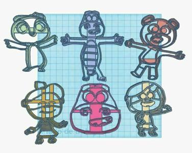 Crocodile dante cookie cutter