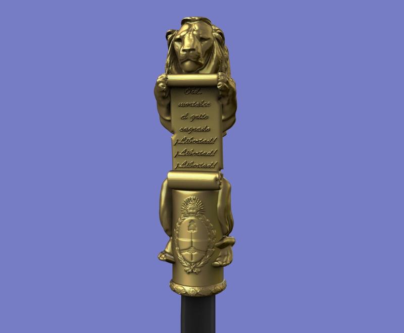 leon presidential baton Milei