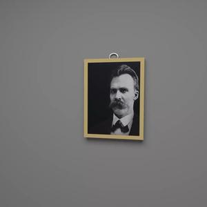 Friedrich Nietzsche wall frame