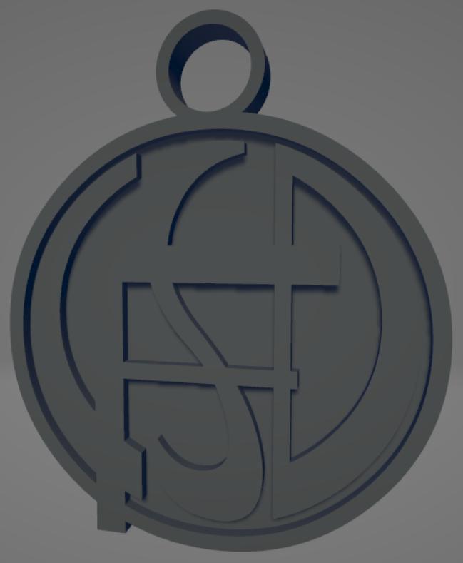 Llavero bicolor del Club Social y Deportivo Flandria